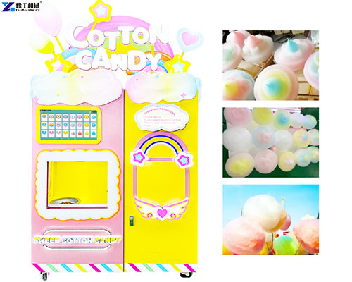 Electric cotton candy vending machines