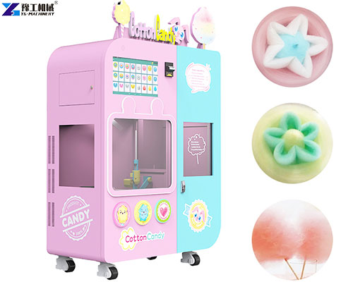 fully automatic cotton candy vending machine