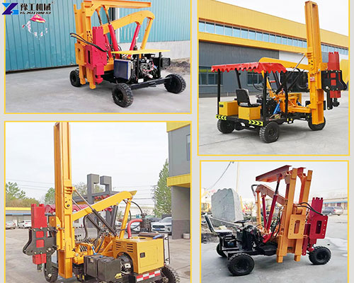 guardrail piling machine from YG