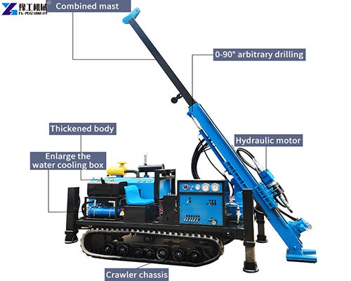 hydraulic core drilling machine structure