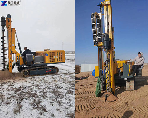 hydraulic pile driver application