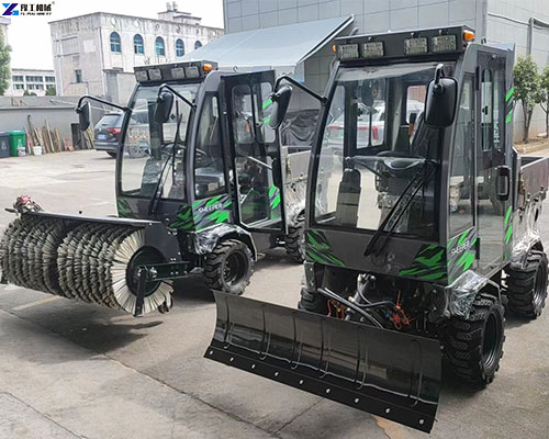 sidewalk snow clearing machine