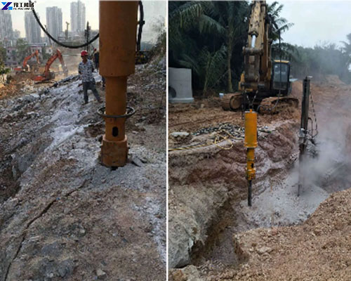 rock splitter for excavator application