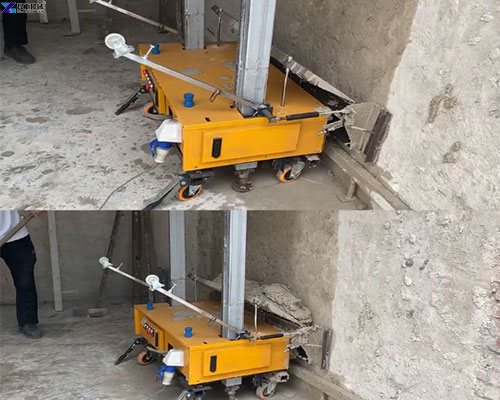 auto wall plastering machine functions