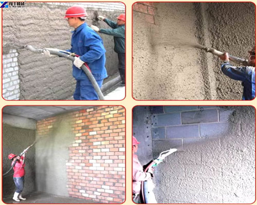 cement mortar sprayer application