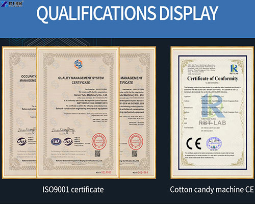 electric cotton candy machine certification