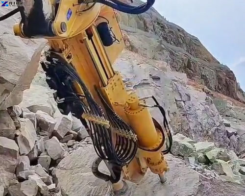 excavator mounted hydraulic rock splitter