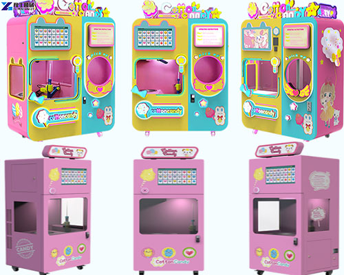 hot sell automatic cotton candy vending machine model