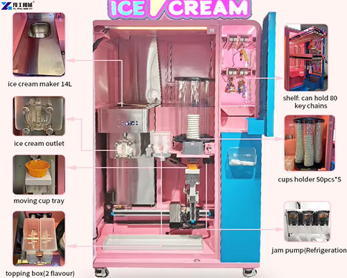 ice cream vending machine structure