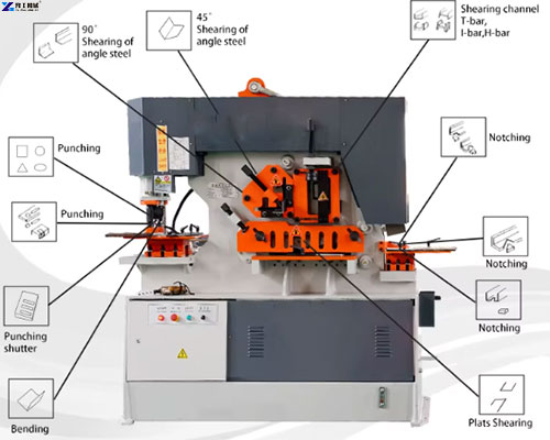 punching and shearing machine structure