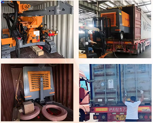 shipping of DTH rig machine